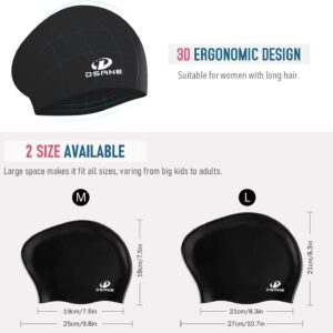 3D Ergonomic Design Silicone Swimming Caps for Women Kids Men Adults Boys Girls with Ear Plug and Nose Clip; swimming cap; silicone swimming caps; swimming gears;