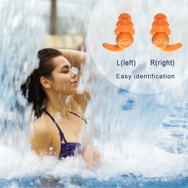 swim time log; Waterproof Swimming Ear Plugs for Adults, 3 Pairs Reusable Silicone; swimming ear plugs; waterproof swimming ear plugs;